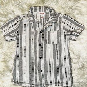Cat & Jack Toddler Boy Striped Button Down Shirt (c)